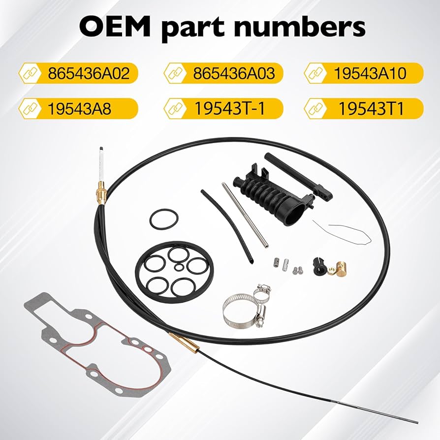 Amazon.com: 865436A03 Lower Shift Cable Kit Compatible with